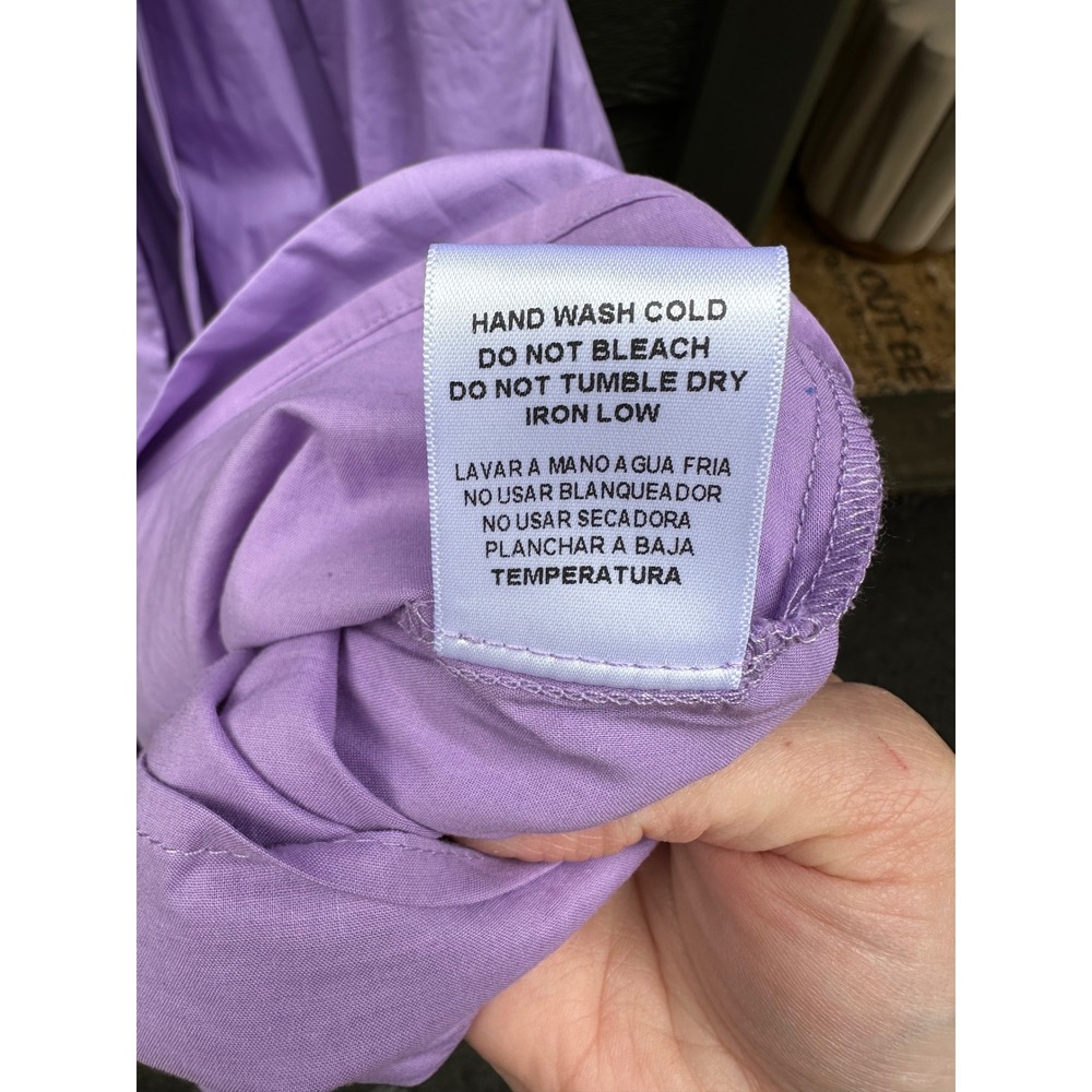 Tuckernuck x Hyacinth House Dowling Lavender Embroidered Puff Sleeve Dress NWT - Picture 6 of 7